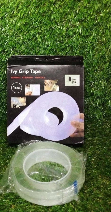 Double Sided Nano Adhesive Tape, 3 meter Washable Traceless Nano Gel Tape, Multipurpose Magic Tape