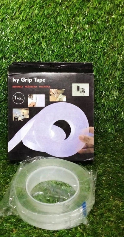 Double Sided Nano Adhesive Tape, 3 meter Washable Traceless Nano Gel Tape, Multipurpose Magic Tape